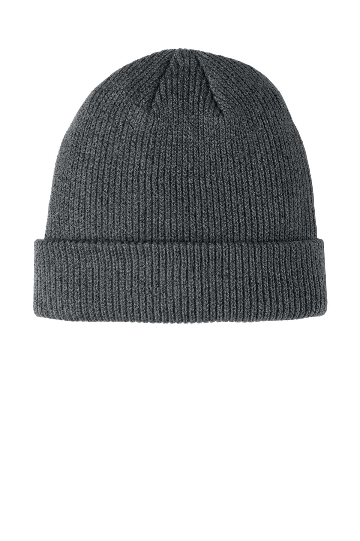 Front View of StormGrey Port Authority Cozy Cuffed Beanie C977