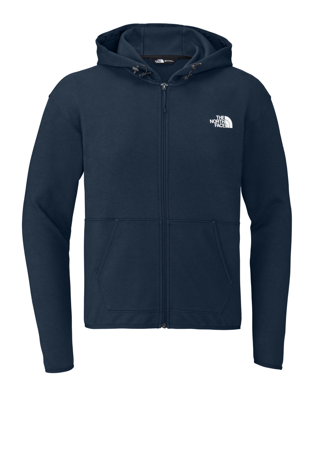 Front View of SummitNavy The North Face Double-Knit Full-Zip Hoodie NF0A8BUS