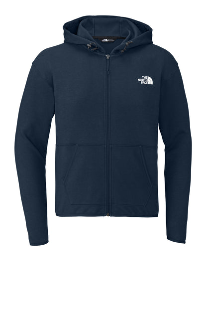 Front View of SummitNavy The North Face Double-Knit Full-Zip Hoodie NF0A8BUS