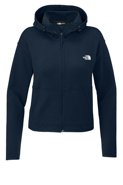 Front View of SummitNavy The North Face Women's Double-Knit Full-Zip Hoodie NF0A8BUT
