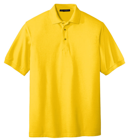 Front View of Sunflower Yllw Port Authority Extended Size Silk Touch Polo K500ES