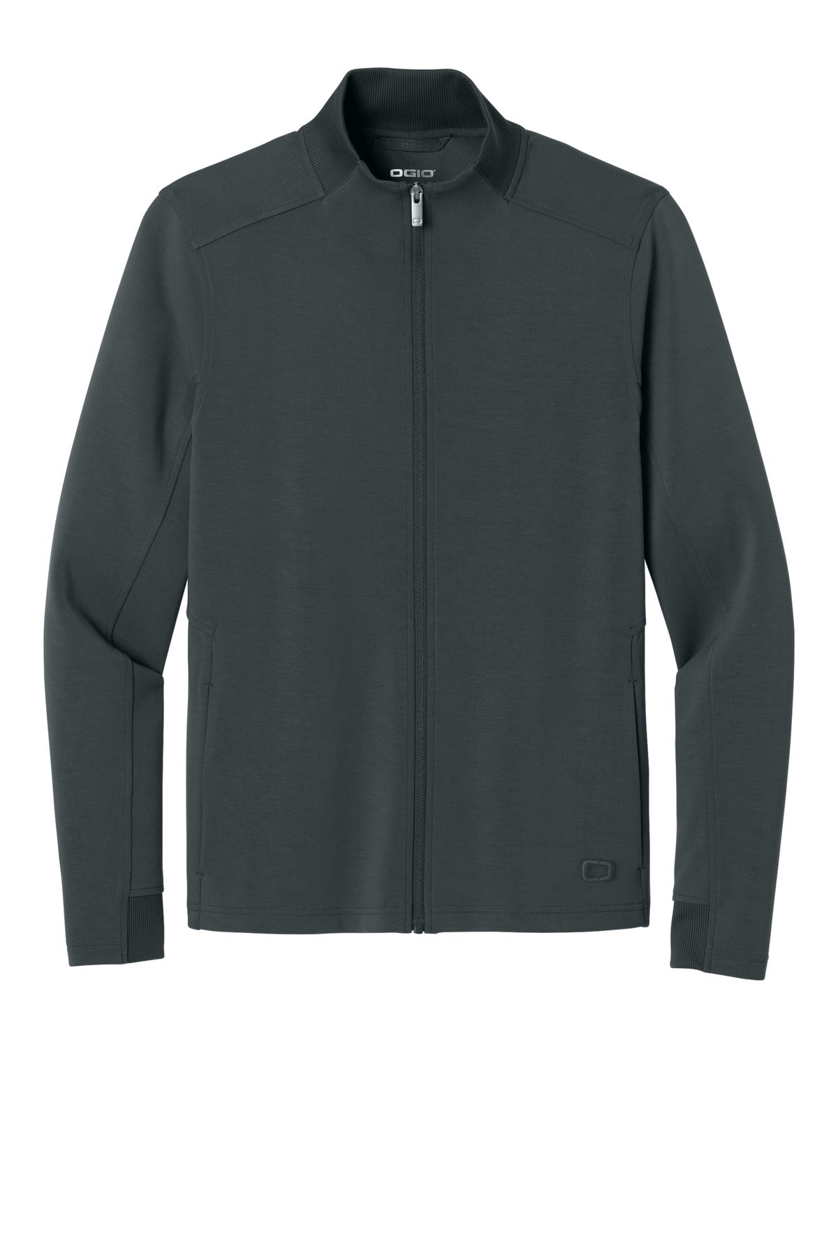 Front View of TarmacGrey OGIO Transcend Full-Zip OG860