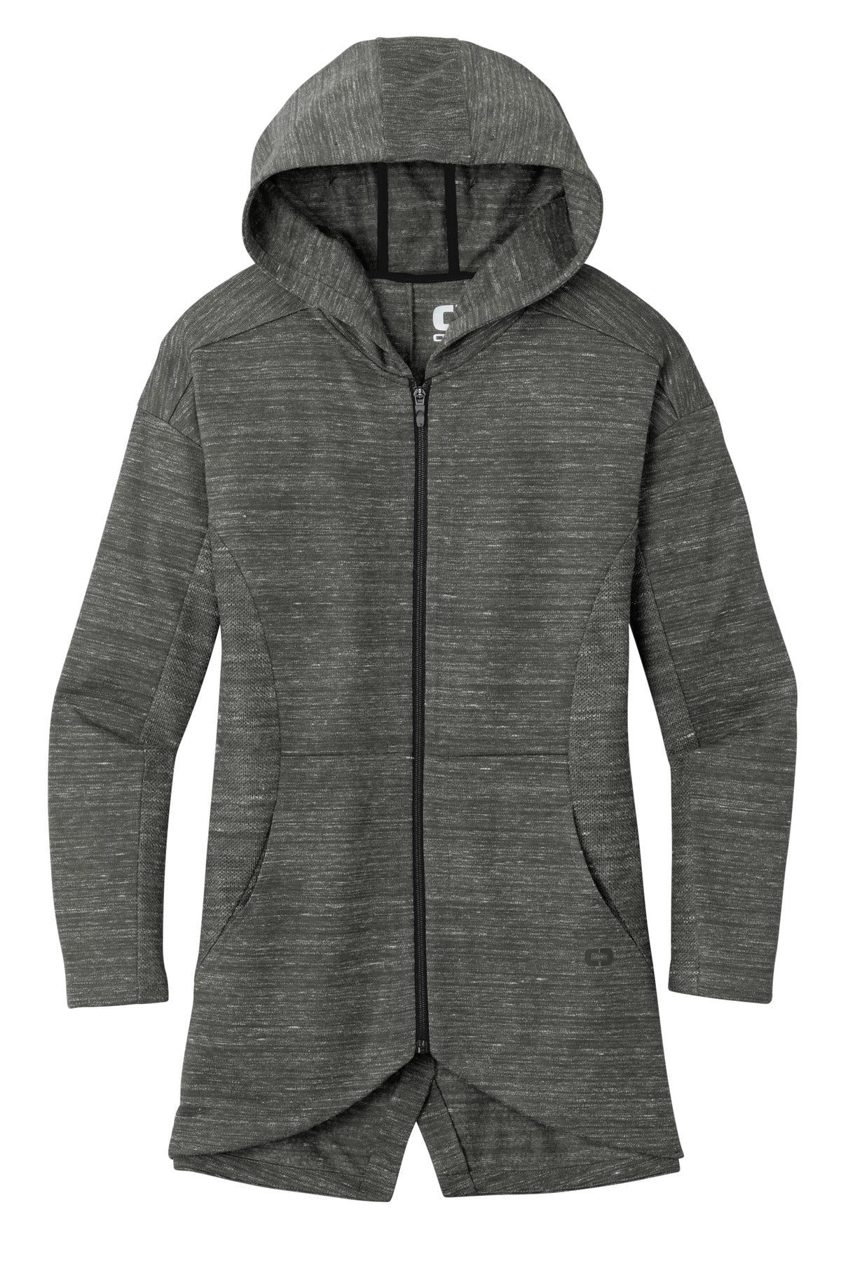 Front View of TarmacGyHt OGIO Women's Flux Full-Zip Hoodie LOG823