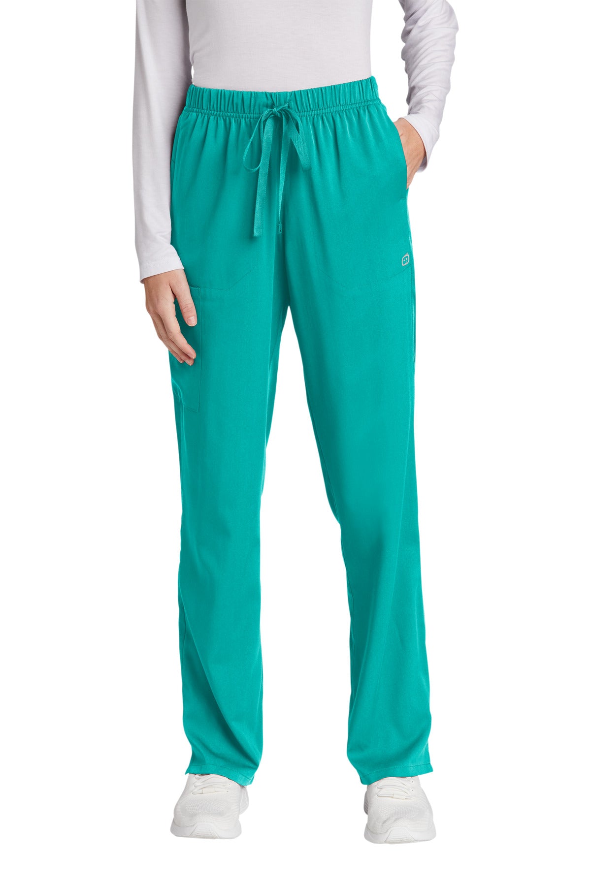 Front View of Teal Wink Women's Premiere Flex Cargo Pant WW4158