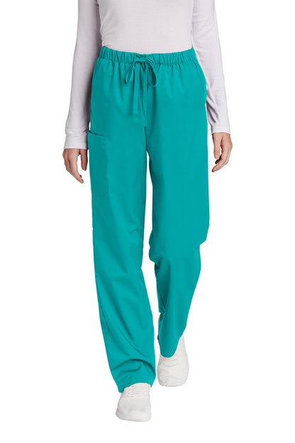 Front View of Teal Wink Women's WorkFlex Cargo Pant WW4550