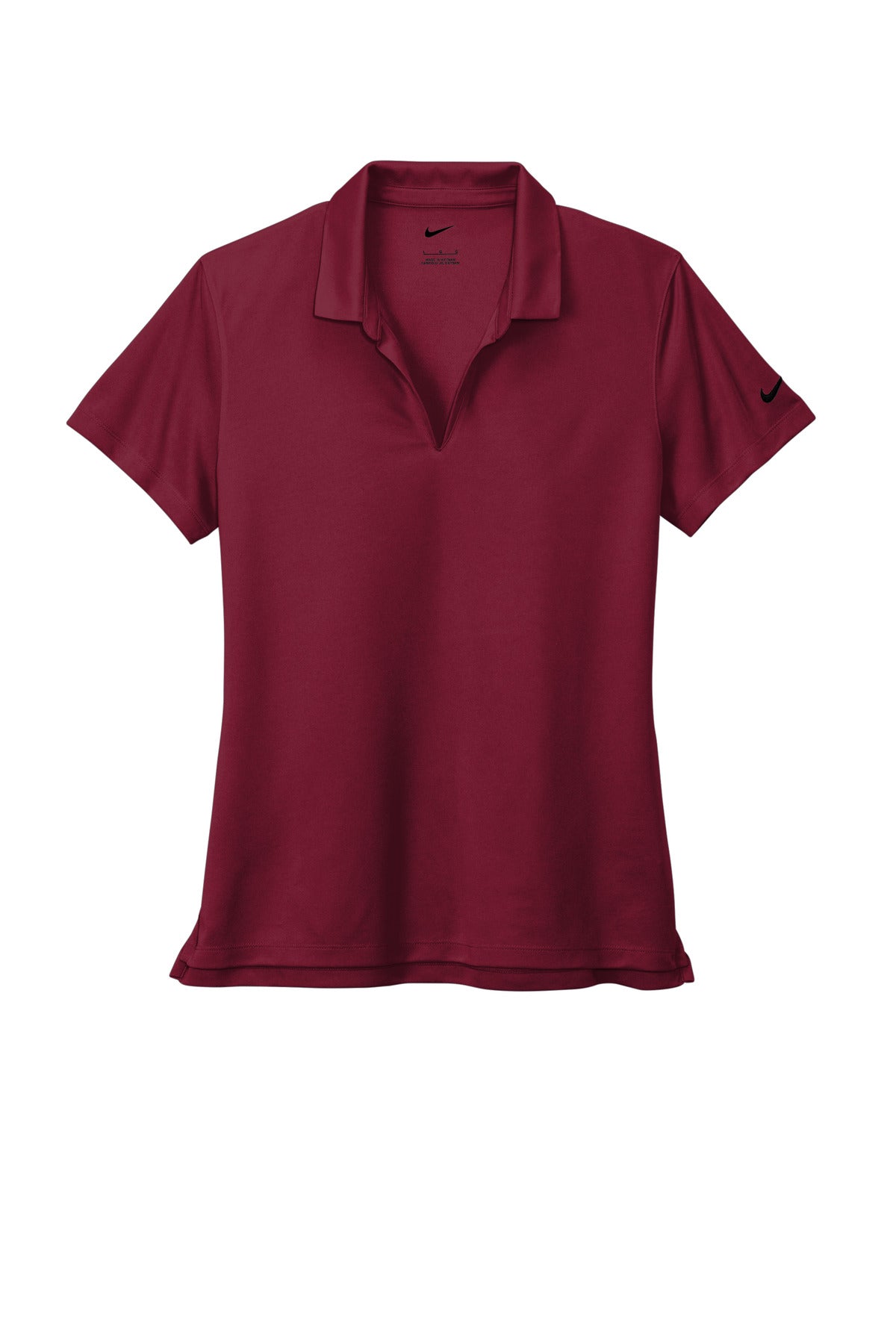 Front View of TeamRed Nike Women's Dri-FIT Micro Pique 2.0 Polo NKDC1991