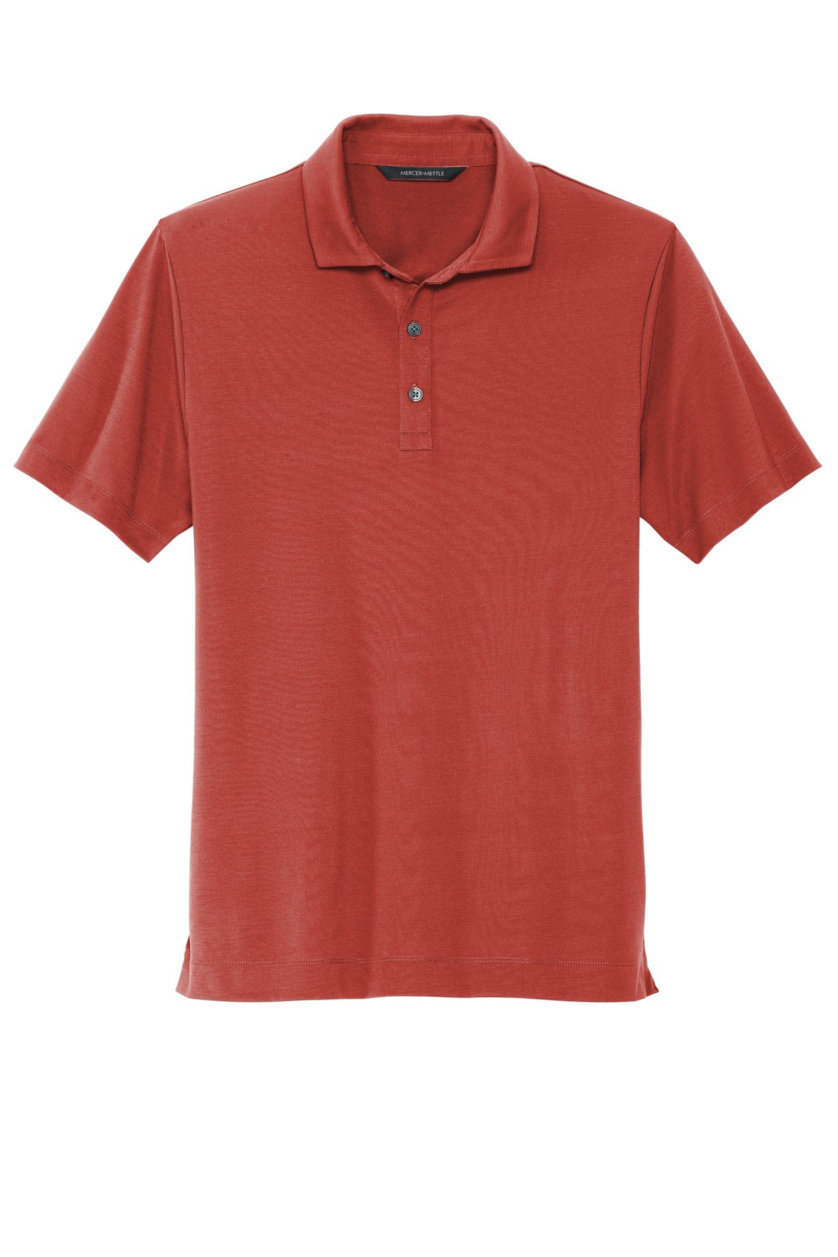 Front View of Terracotta Mercer+Mettle Stretch Jersey Polo MM1014