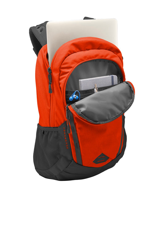 Front View of Tib Org/As Gry The North Face Connector Backpack. NF0A3KX8