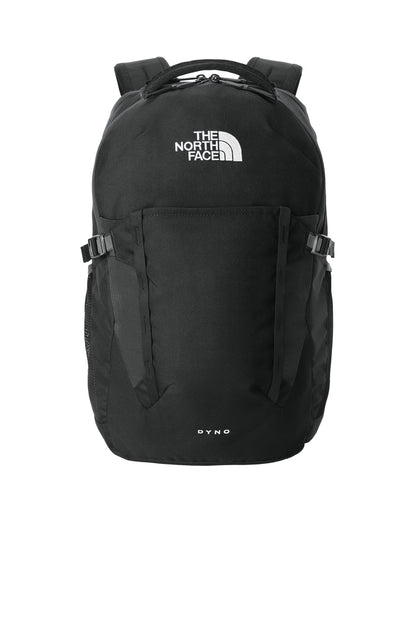 Front View of TNF Black The North Face Dyno Backpack. NF0A52S7