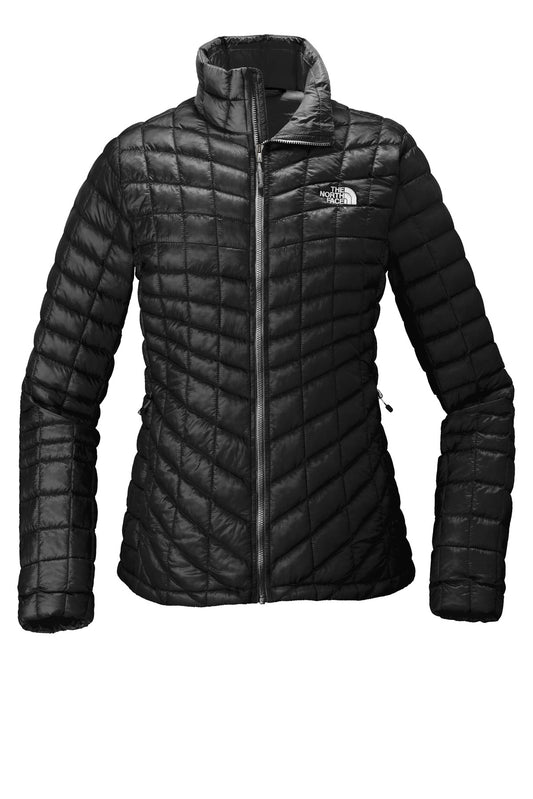 Front View of TNF Black The North Face Women's ThermoBall Trekker Jacket. NF0A3LHK