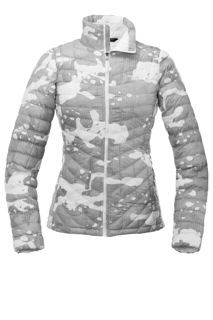Front View of TNF White WChp The North Face Women's ThermoBall Trekker Jacket. NF0A3LHK