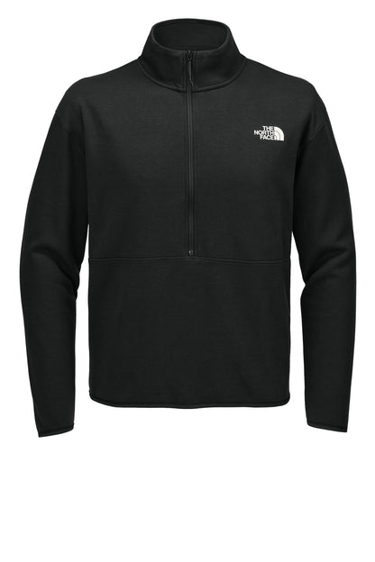 Front View of TNFBlack The North Face Double-Knit 1/2-Zip Fleece NF0A8C5G