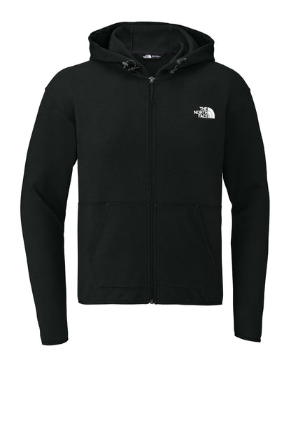 Front View of TNFBlack The North Face Double-Knit Full-Zip Hoodie NF0A8BUS