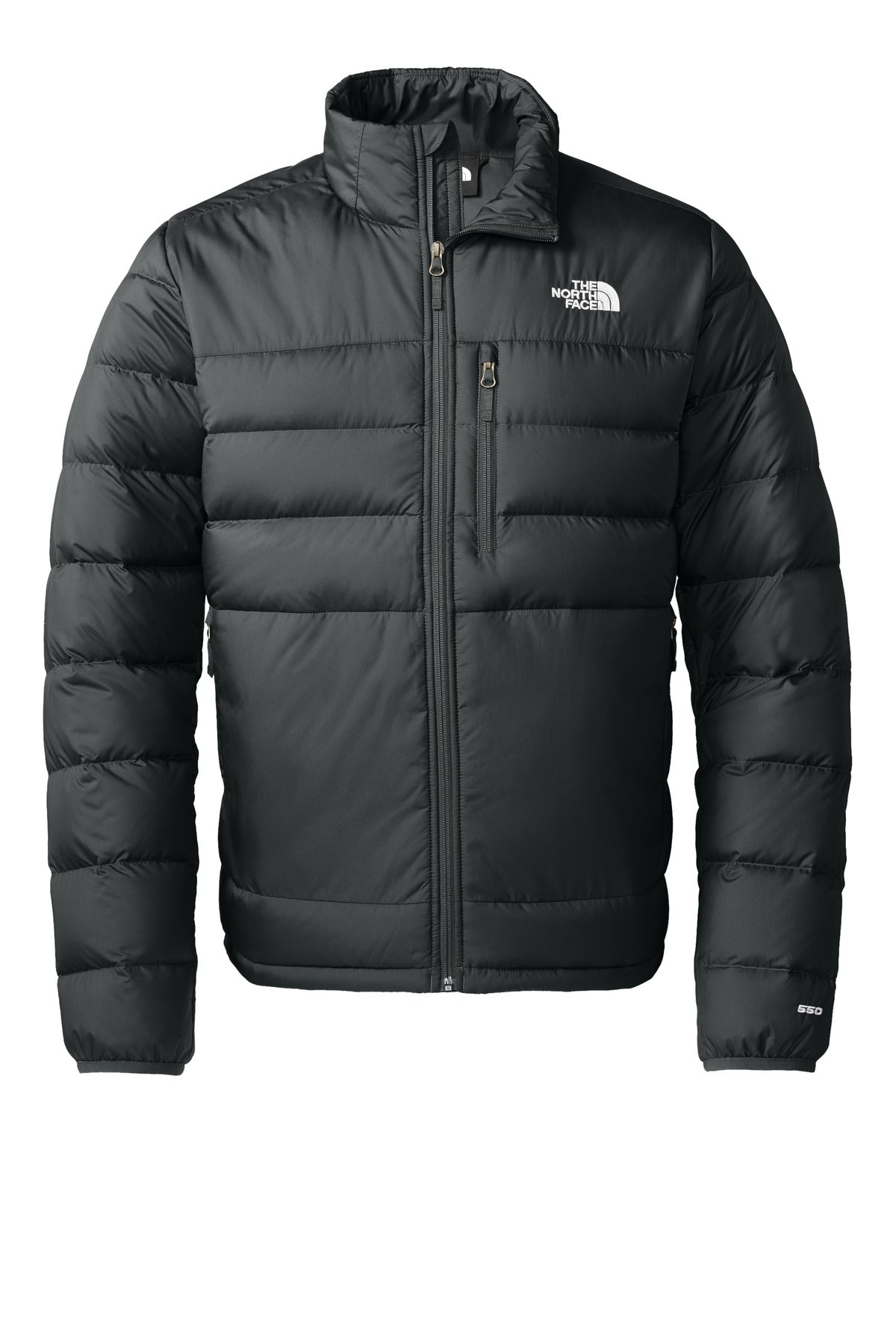 Front View of TNFBlack The North Face Down Hybrid Jacket NF0A7V4F