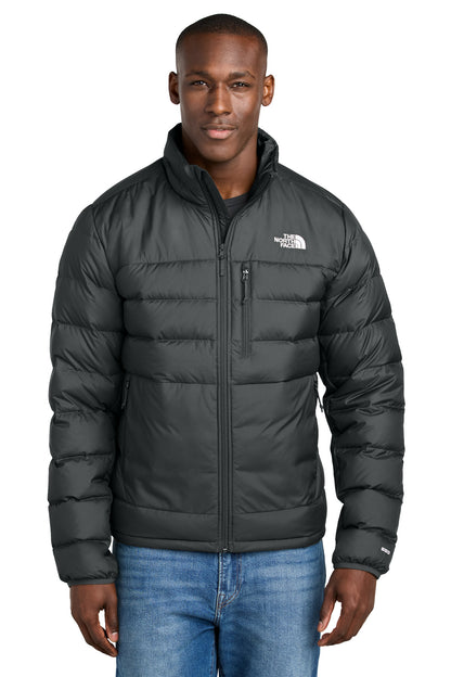 Front View of TNFBlack The North Face Down Hybrid Jacket NF0A7V4F