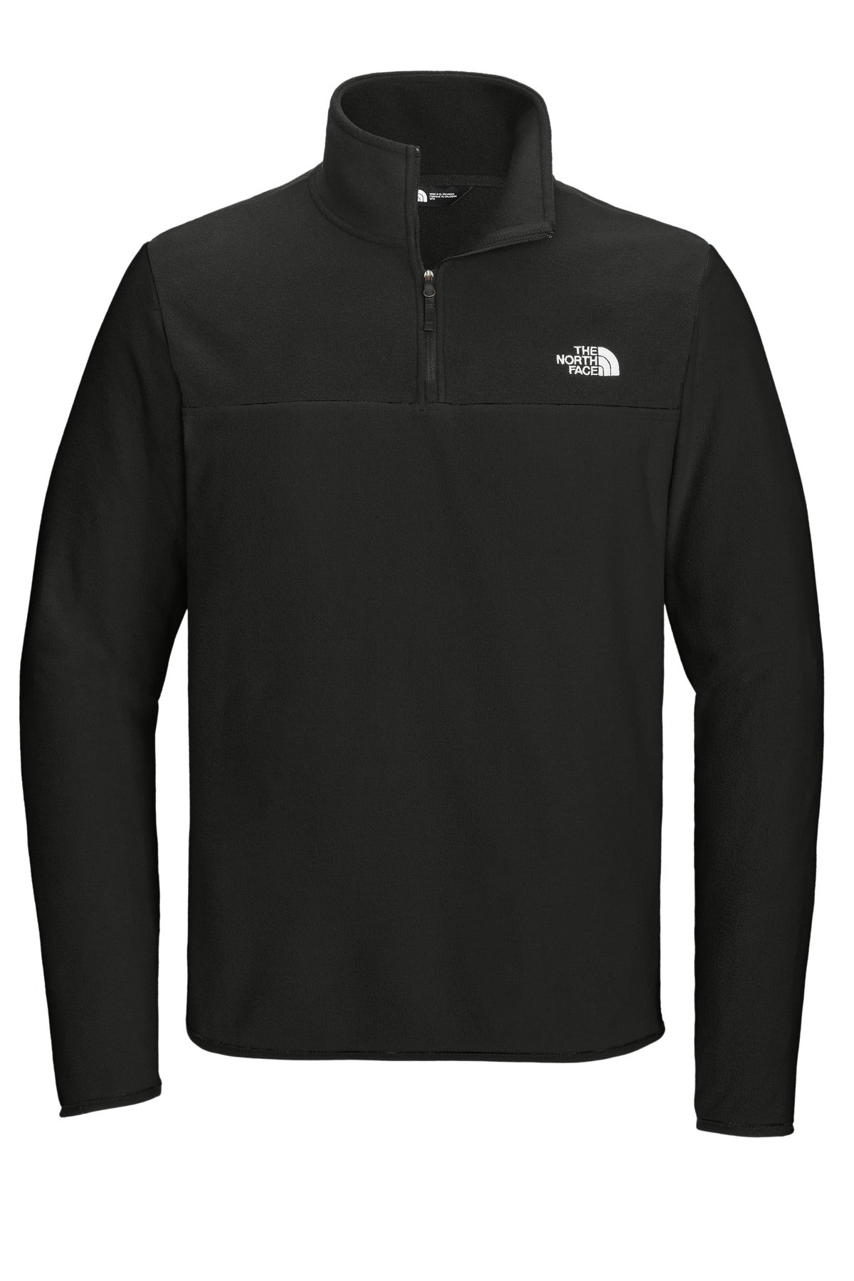 Front View of TNFBlack The North Face Glacier 1/4-Zip Fleece NF0A7V4L