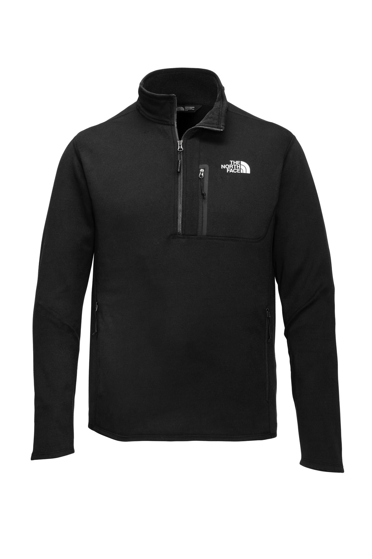 Front View of TNFBlack The North Face Skyline 1/2-Zip Fleece NF0A7V63