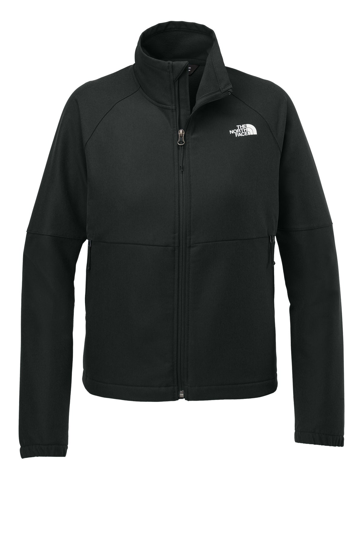 Front View of TNFBlkHthr The North Face Women's Barr Lake Soft Shell Jacket NF0A8C5C
