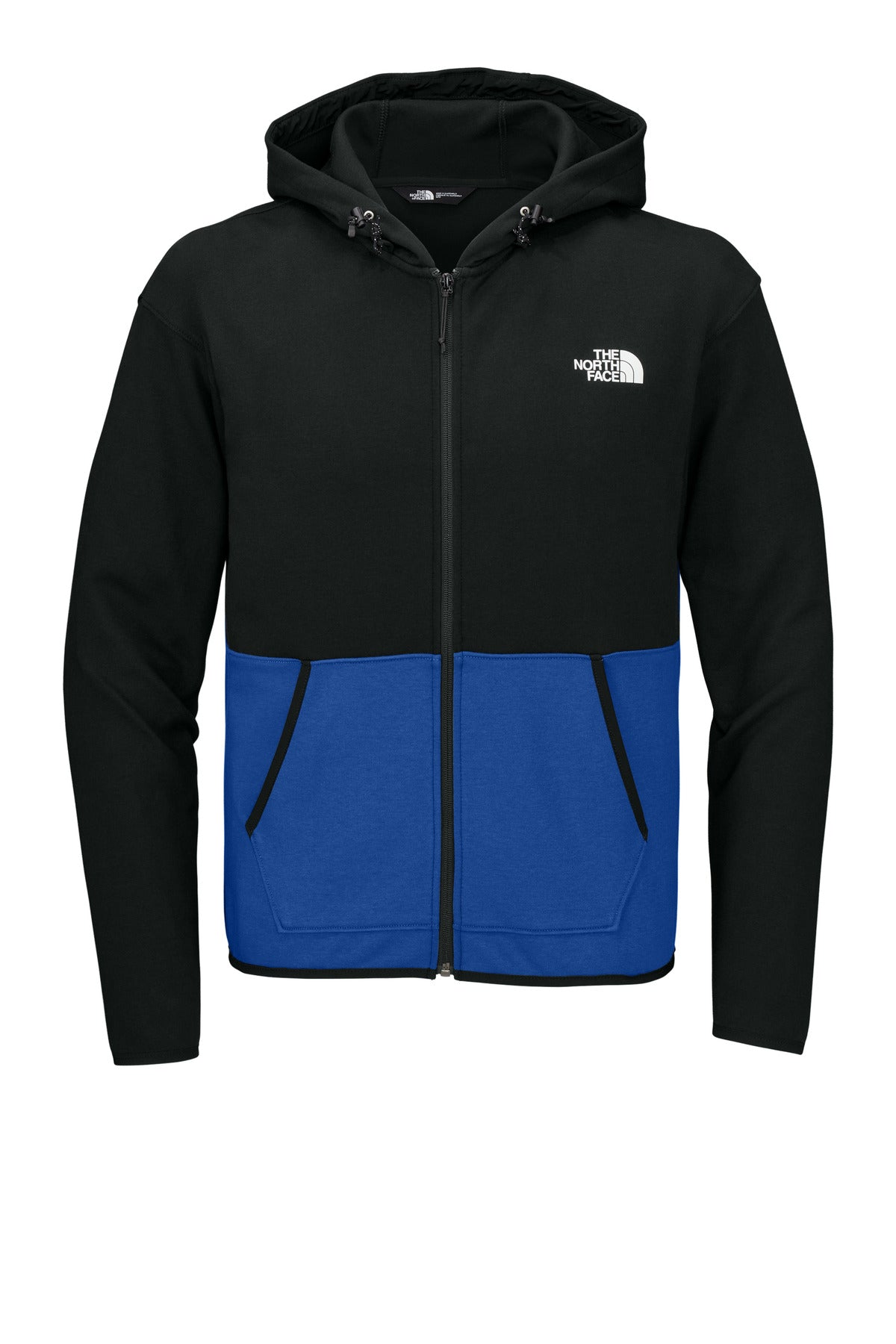 Front View of TNFB/TNFBk The North Face Double-Knit Full-Zip Hoodie NF0A8BUS