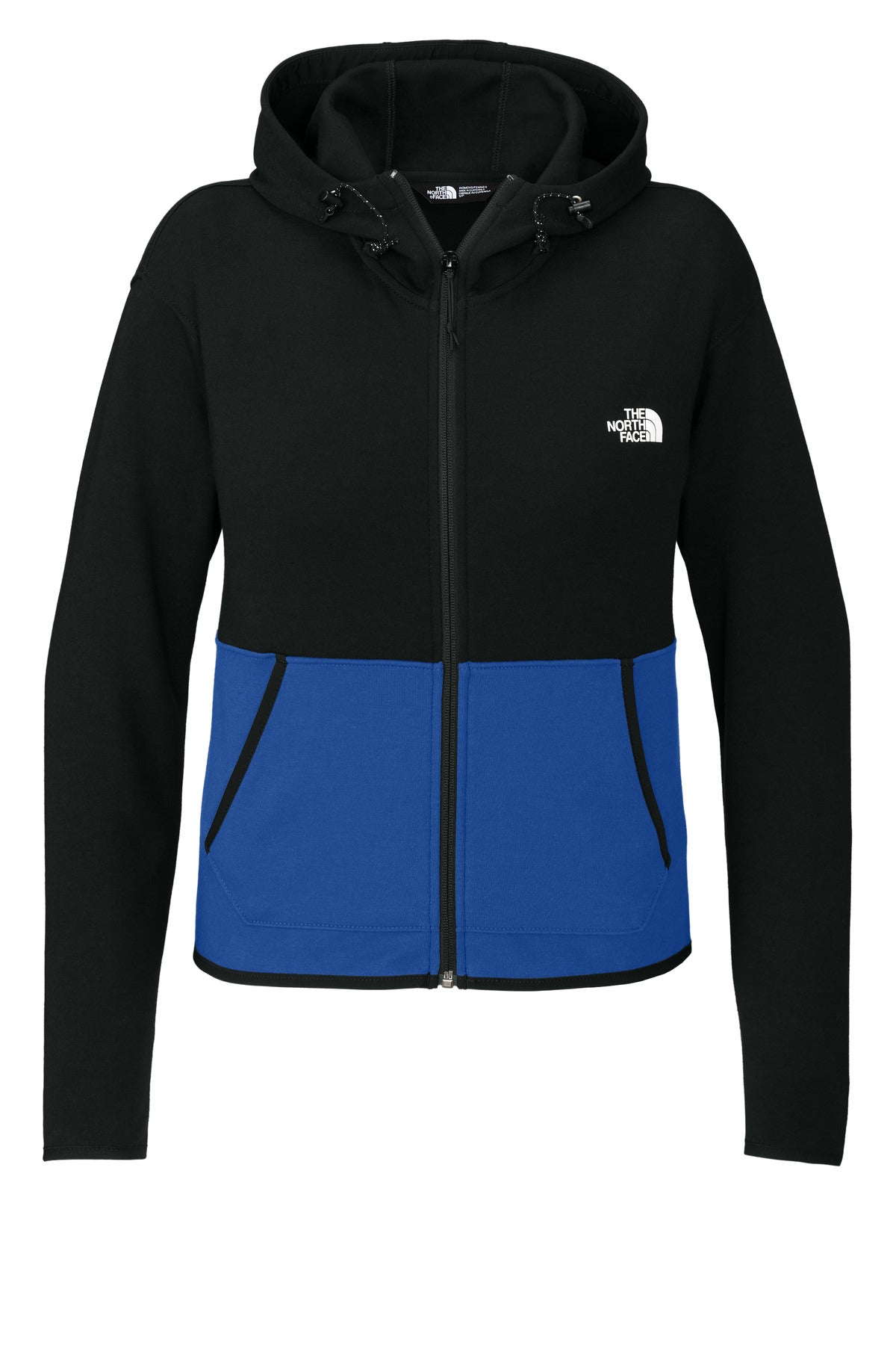 Front View of TNFB/TNFBk The North Face Women's Double-Knit Full-Zip Hoodie NF0A8BUT