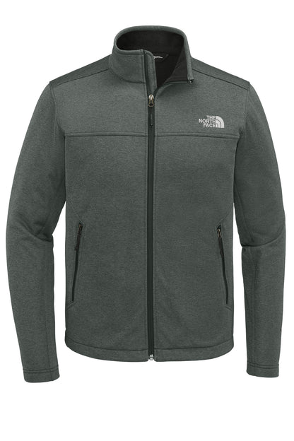 Front View of TNFDkGyH The North Face Chest Logo Ridgewall Soft Shell Jacket NF0A88D5