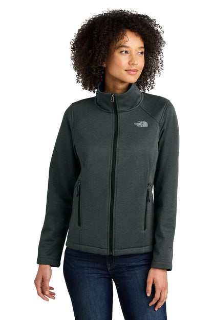 Front View of TNFDkGyH The North Face Women's Chest Logo Ridgewall Soft Shell Jacket NF0A88D4