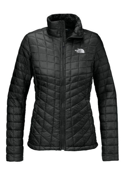 Front View of TNFMatteBk The North Face Women's ThermoBall Trekker Jacket. NF0A3LHK