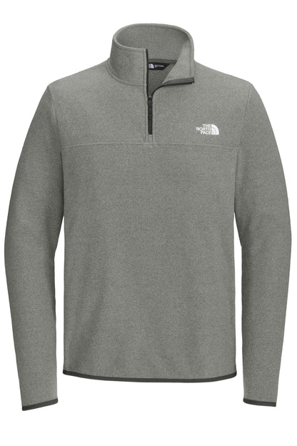 Front View of TNFMdGyHt The North Face Glacier 1/4-Zip Fleece NF0A7V4L