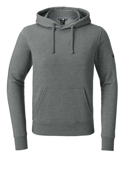 Front View of TNFMdGyHt The North Face Sleeve Logo Pullover Hoodie NF0A8AU0