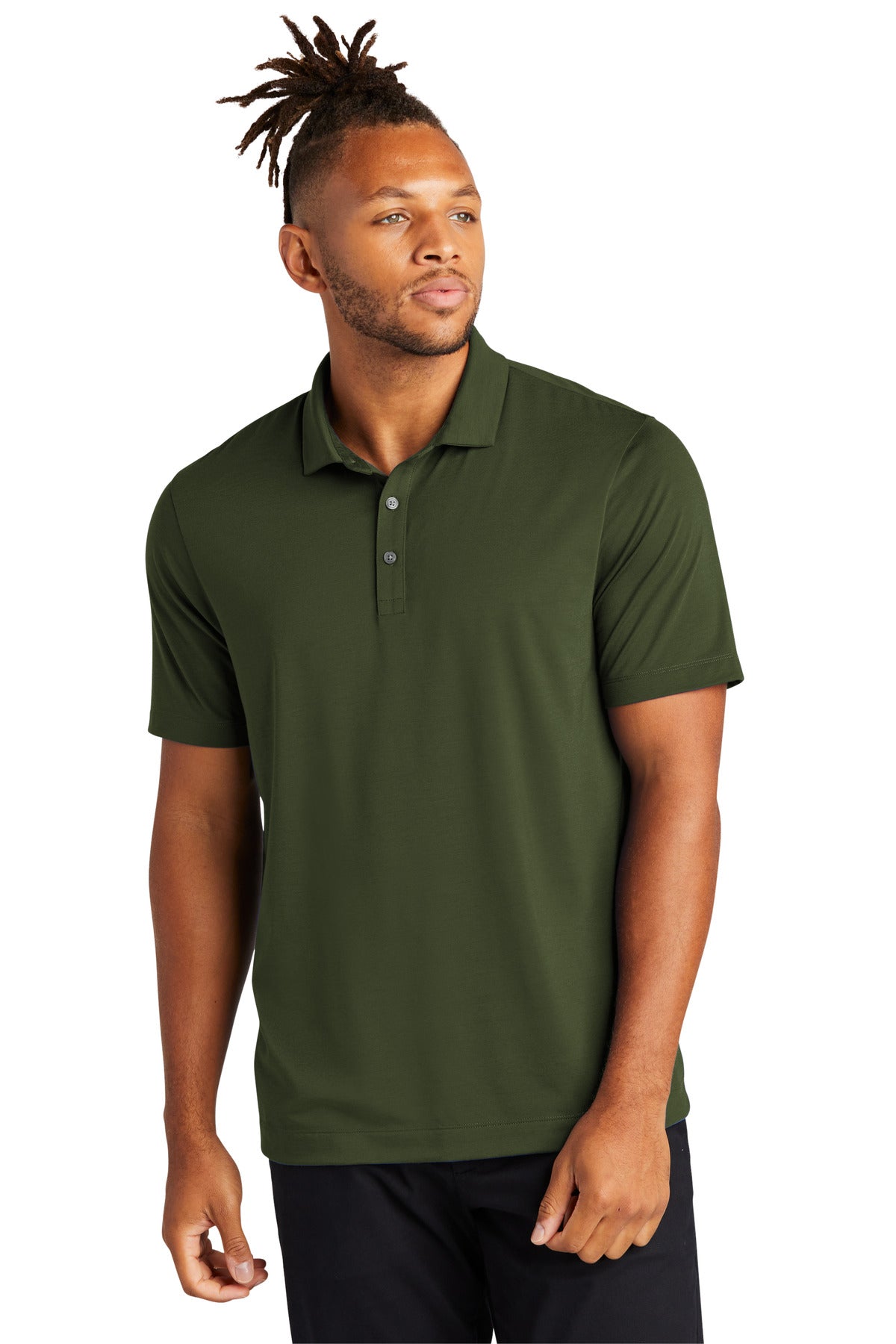 Front View of TownsendGn Mercer+Mettle Stretch Jersey Polo MM1014