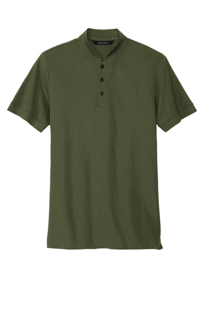 Front View of TownsendGn Mercer+Mettle Stretch Pique Henley MM1008