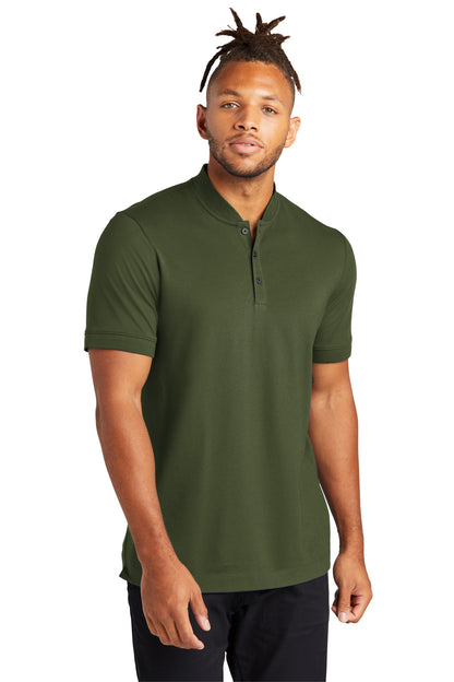 Front View of TownsendGn Mercer+Mettle Stretch Pique Henley MM1008