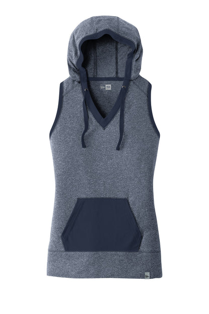 Front View of Tr Ny Tw/Tr Ny New Era Women's Heritage Blend Hoodie Tank. LNEA106