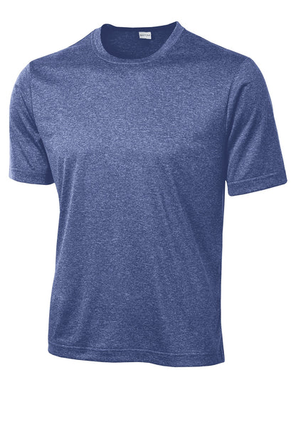 Front View of Tr Royal Hthr Sport-Tek Tall Heather Contender Tee. TST360