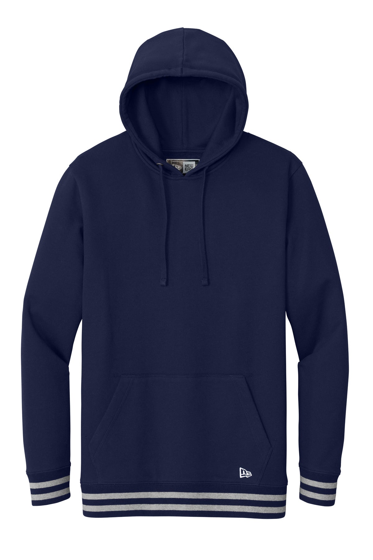 Front View of TrNv/AthHt New Era Comeback Fleece Pullover Hoodie NEA550