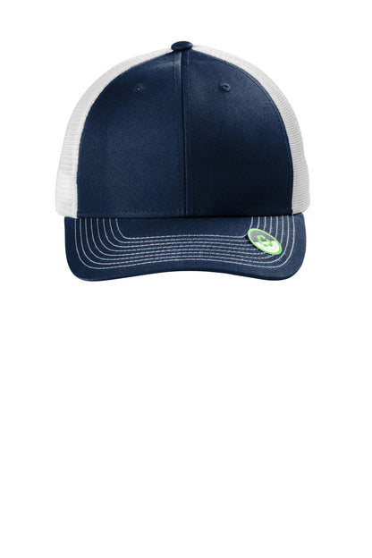 Front View of TrNv/White Port Authority Eco Snapback Trucker Cap C112ECO