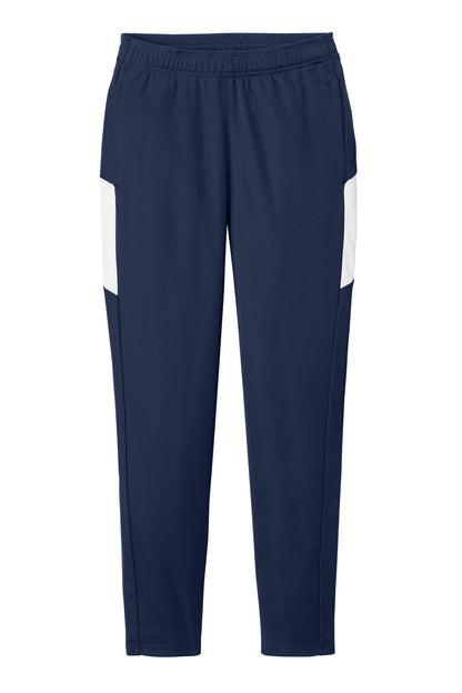 Front View of TrNv/White Sport-Tek Women's Travel Pant LPST800