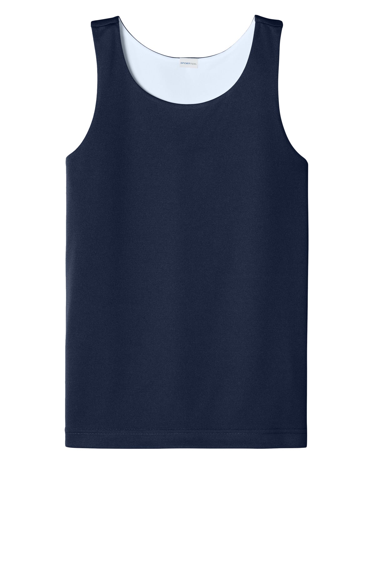 Front View of TrNv/White Sport-Tek Youth PosiCharge Competitor Rev Tank YST551