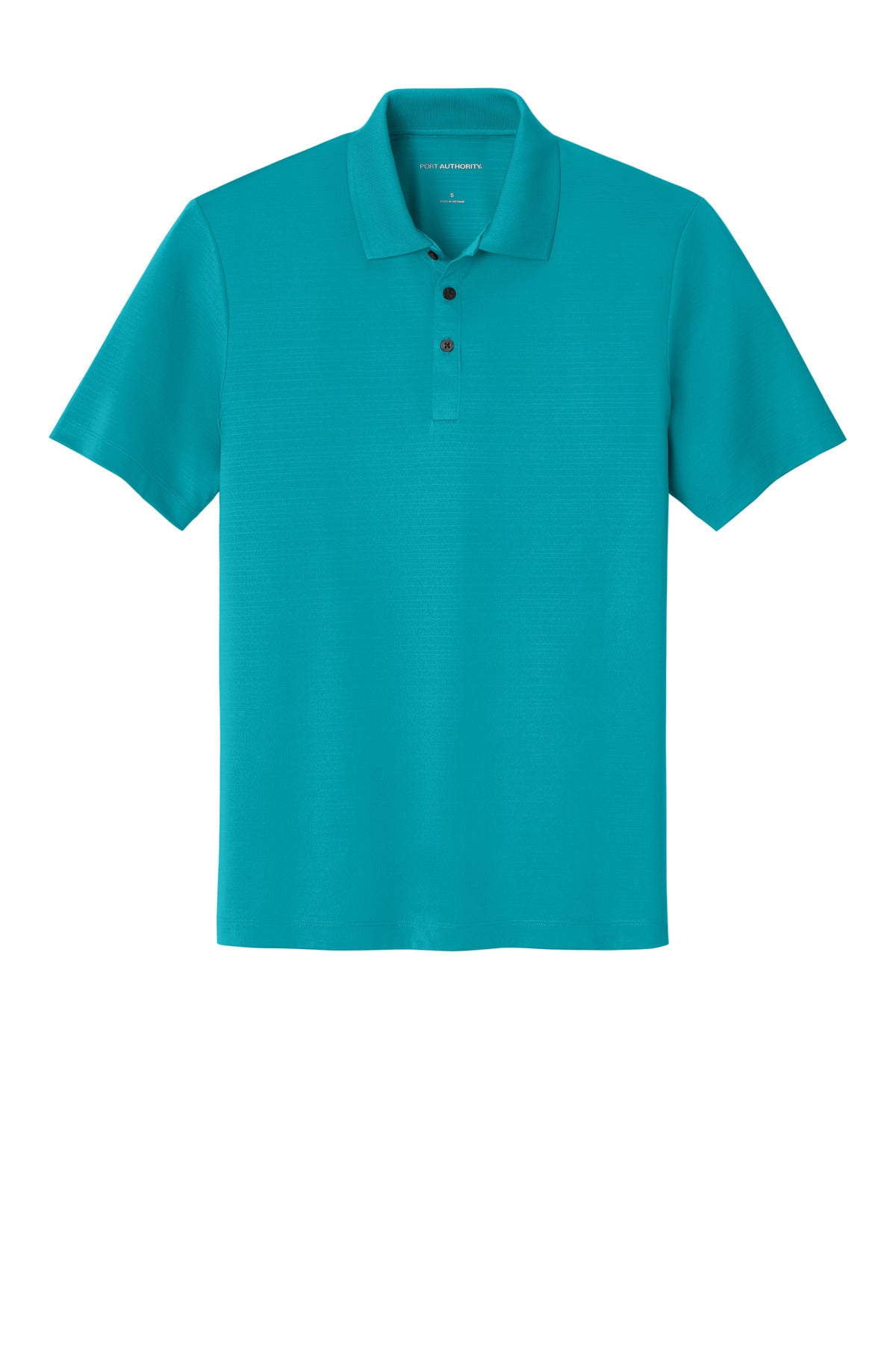 Front View of Tropic Blue Port Authority Eclipse Stretch Polo. K587