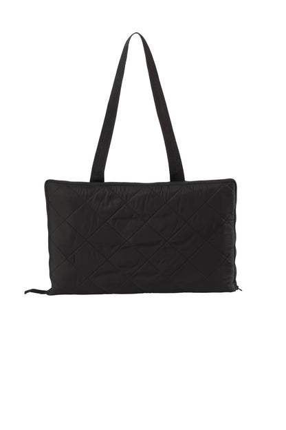 Front View of True Black Port Authority Picnic Blanket. BP70