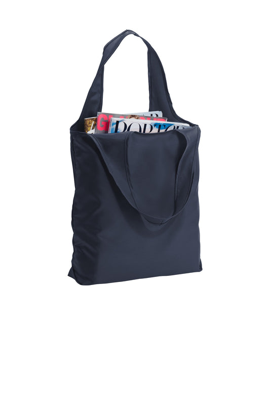 Front View of True Navy Port Authority Ultra-Core Shopper Tote BG416