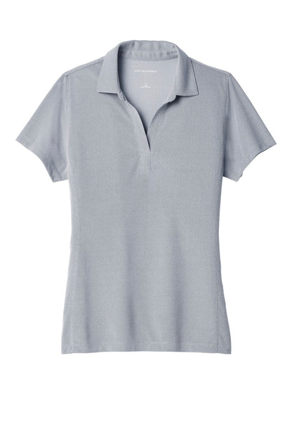 Front View of True Navy Port Authority Women's Poly Oxford Pique Polo. LK582