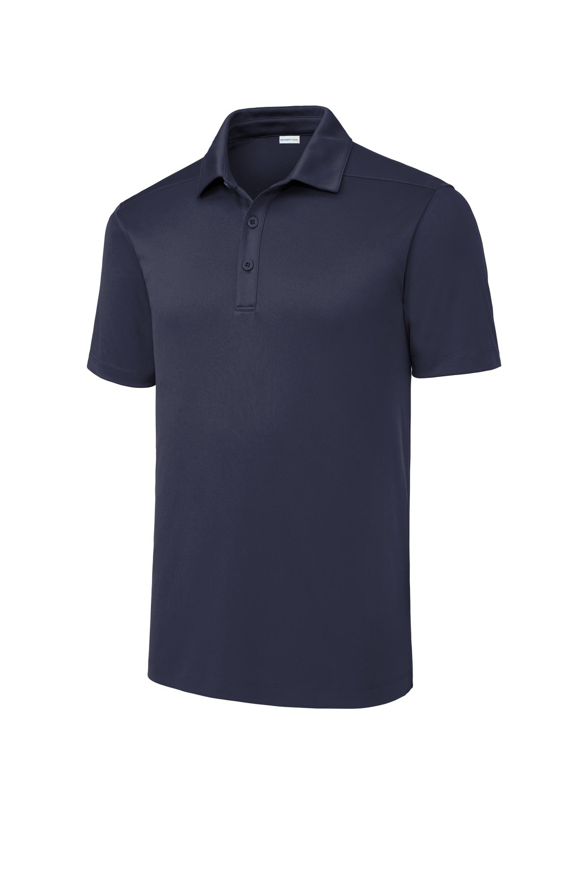 Front View of True Navy Sport-Tek Posi-UV Pro Polo. ST520
