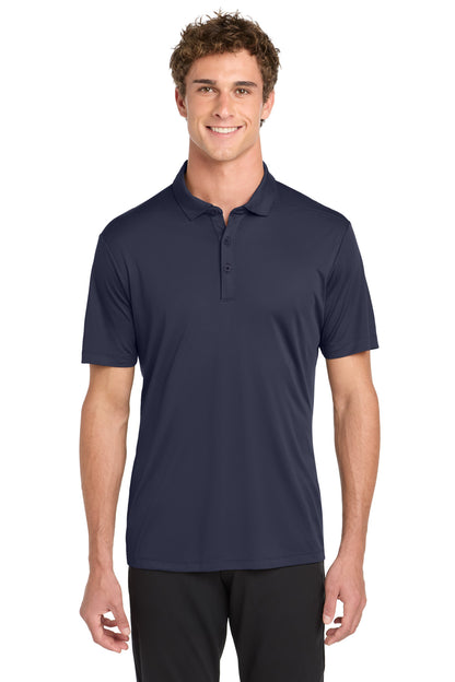 Front View of True Navy Sport-Tek Posi-UV Pro Polo. ST520