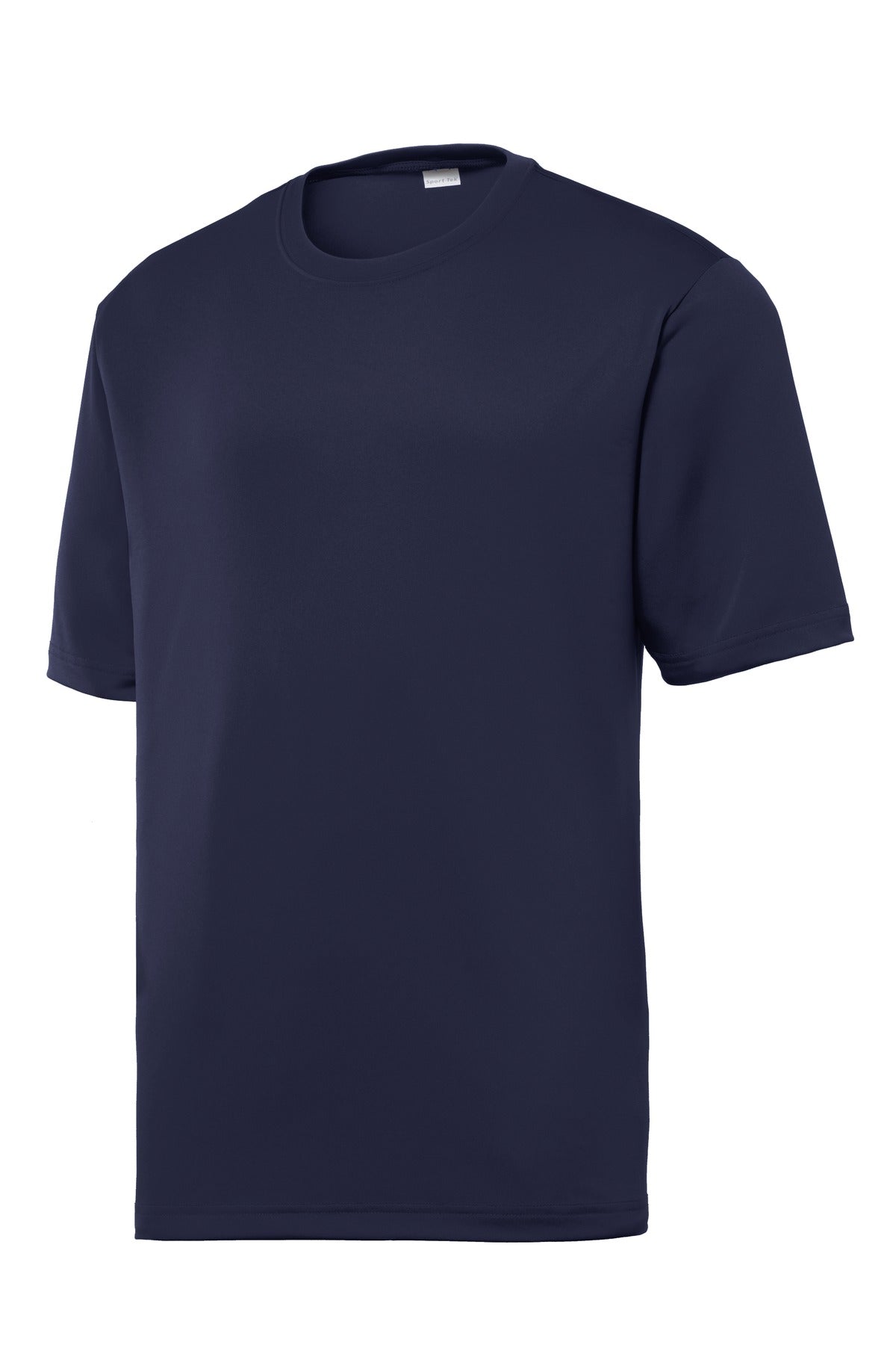 Front View of True Navy Sport-Tek PosiCharge Tough Tee . ST320