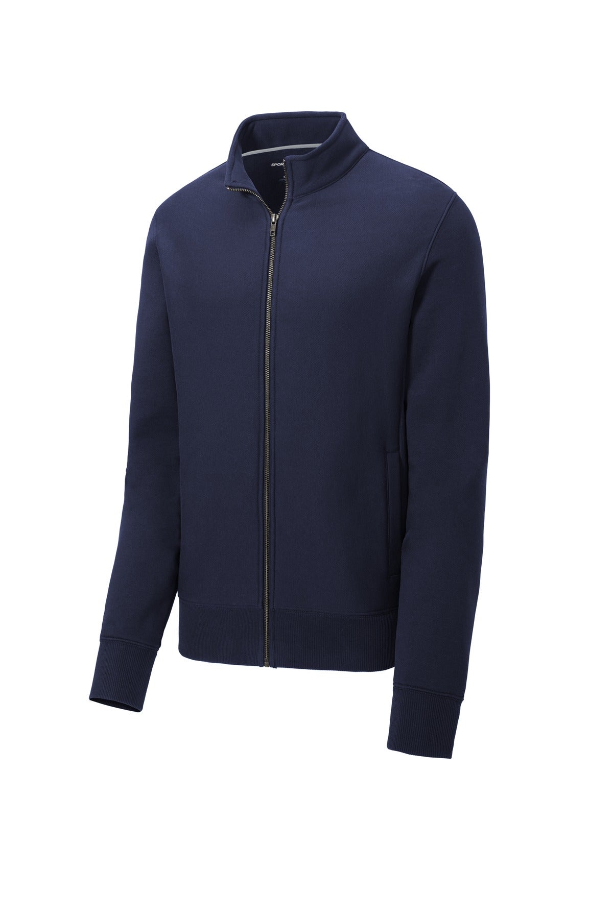 Front View of True Navy Sport-Tek Super Heavyweight Full-Zip Sweatshirt ST284