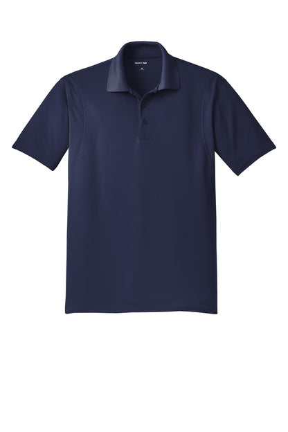 Front View of True Navy Sport-Tek Tall Micropique Sport-Wick Polo. TST650