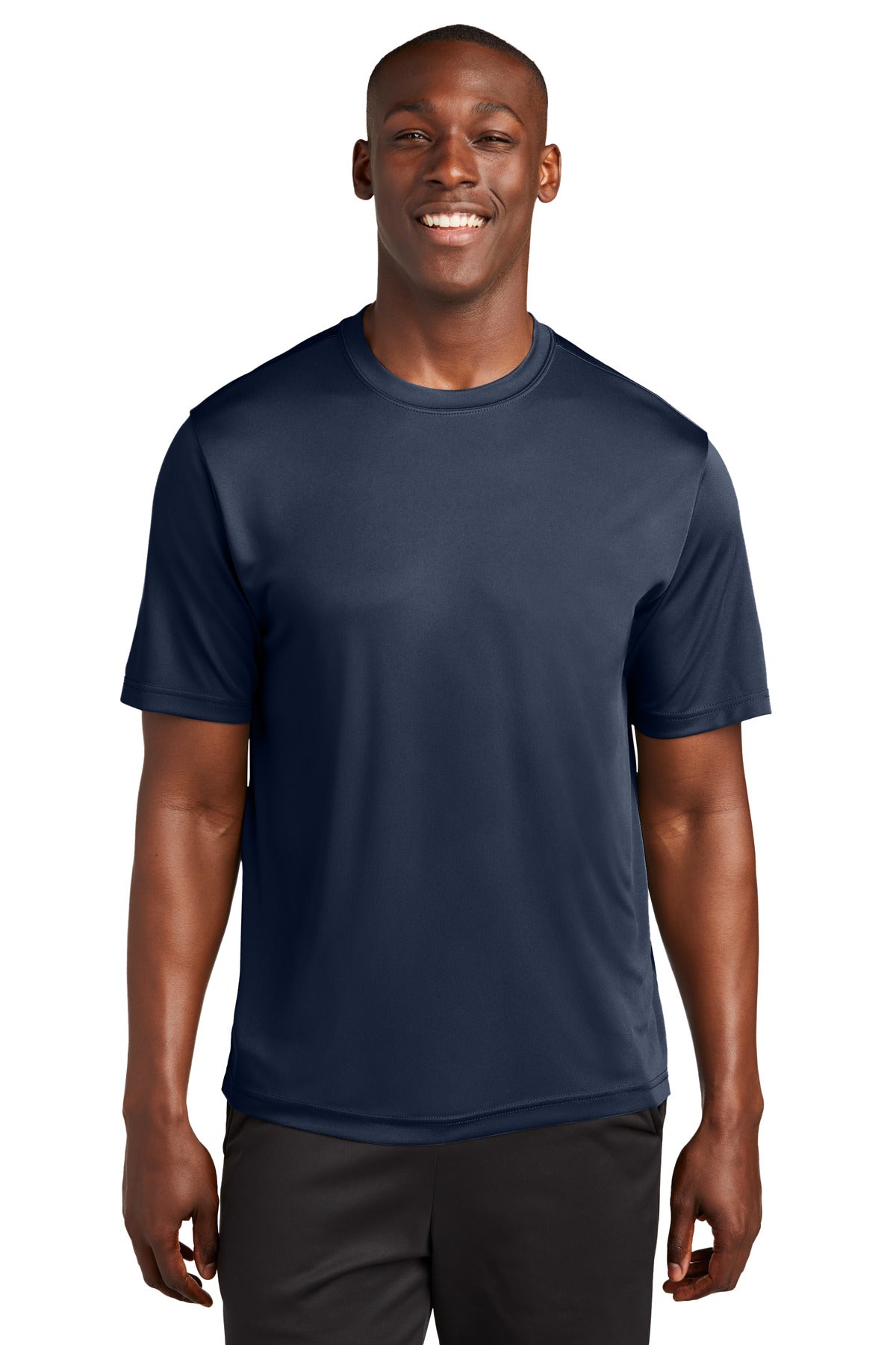 Front View of True Navy Sport-Tek Tall PosiCharge Competitor Tee. TST350