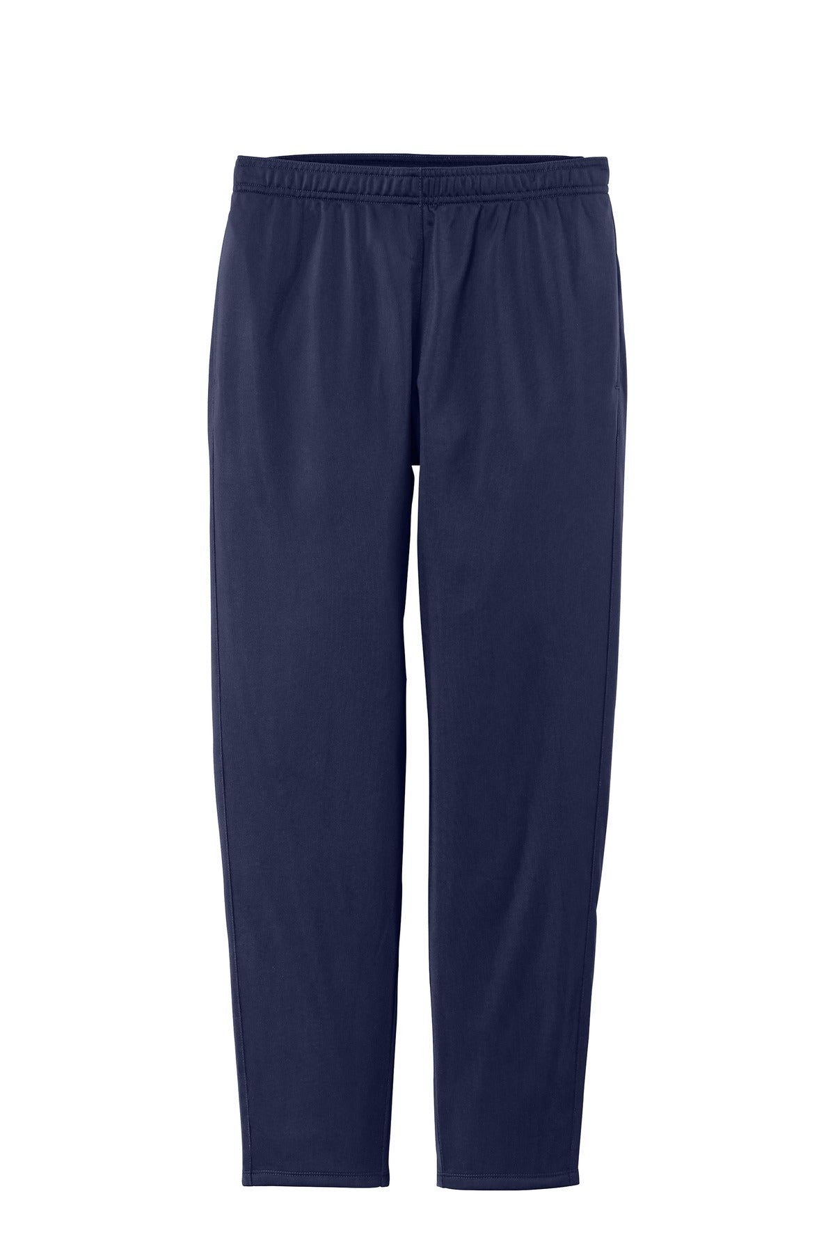 Front View of True Navy Sport-Tek Women's Tricot Track Jogger. LPST95