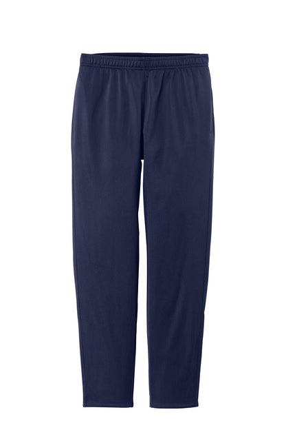 Front View of True Navy Sport-Tek Women's Tricot Track Jogger. LPST95